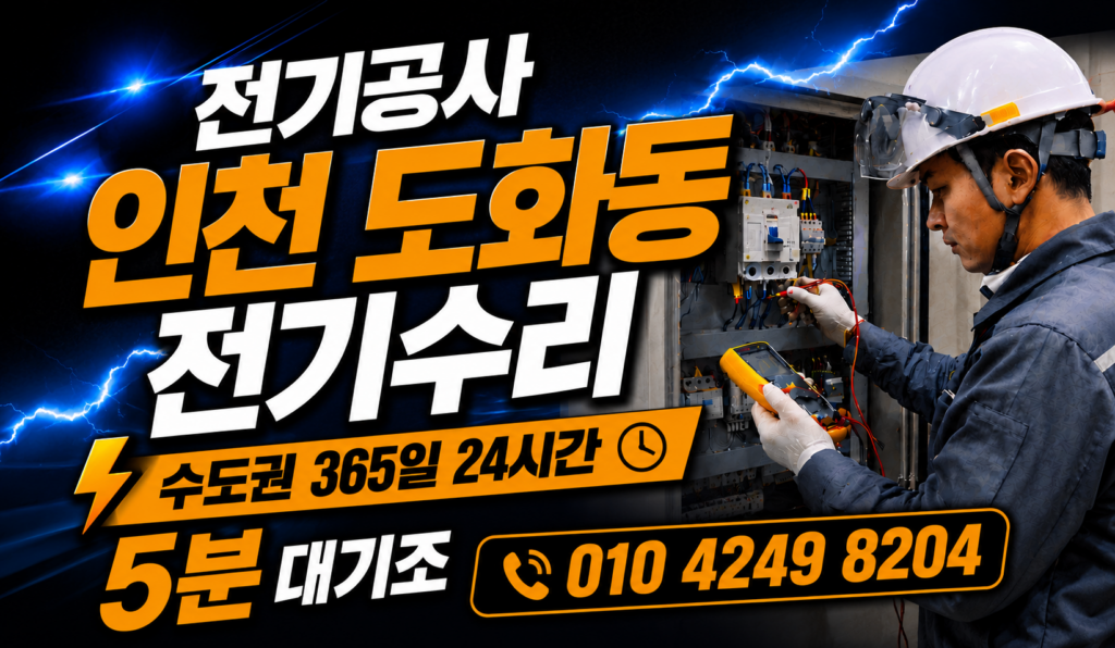 인천 도화동 전기공사