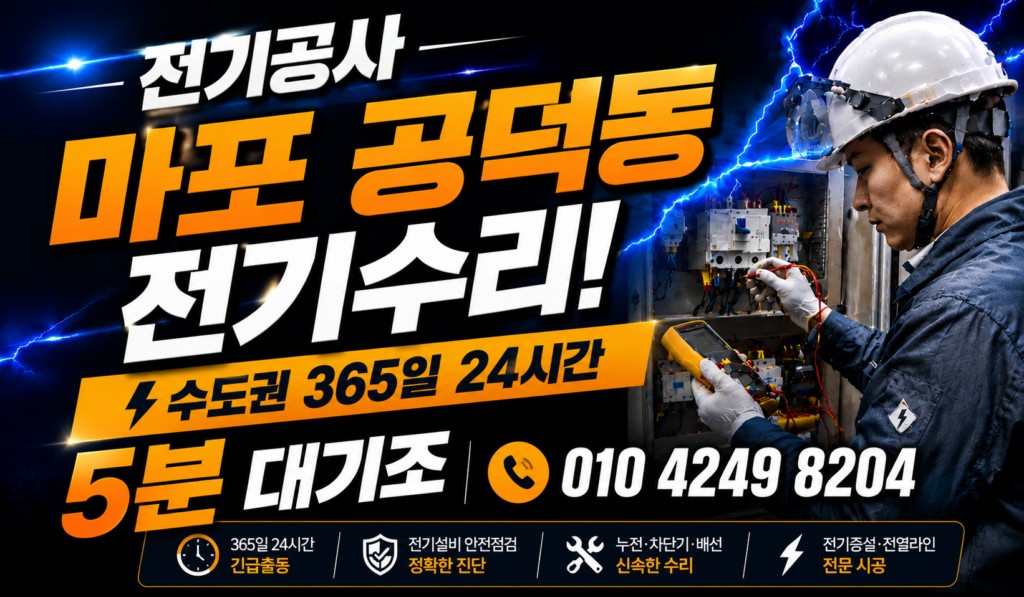 공덕동 전기 공사